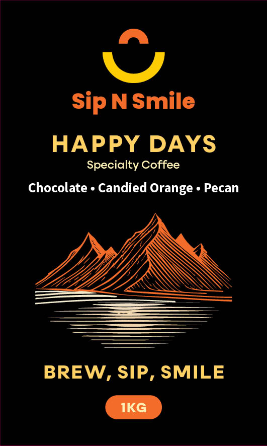 Specialty Coffee - Happy Days 1kg Beans | Brands N More