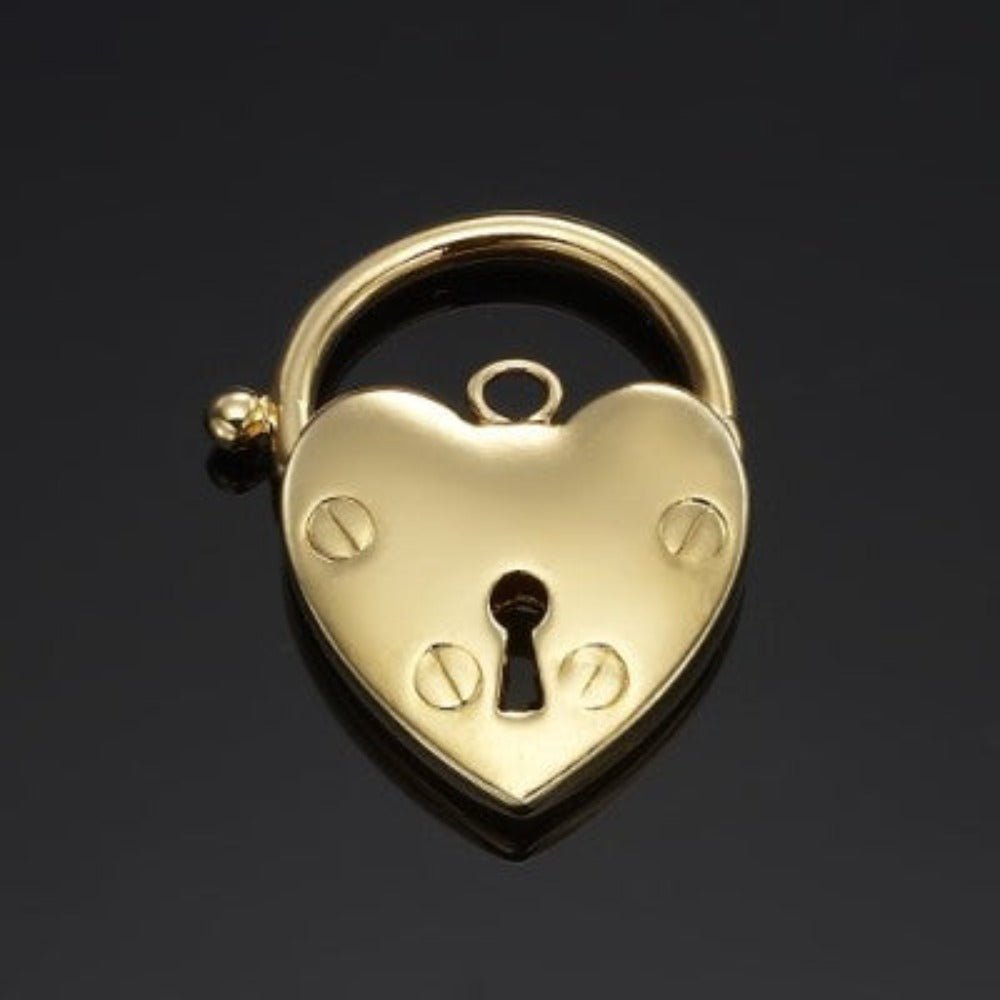 Classic 18ct Heavy Yellow Gold Plated Plain Heart Locket - USA Made - Brands N More