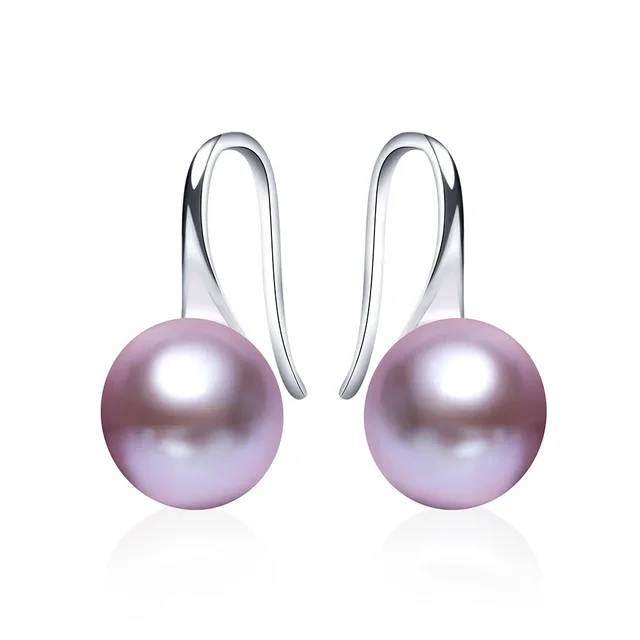Designer French Hook Drop Earrings made with Genuine Freshwater Pearls - Brands N More