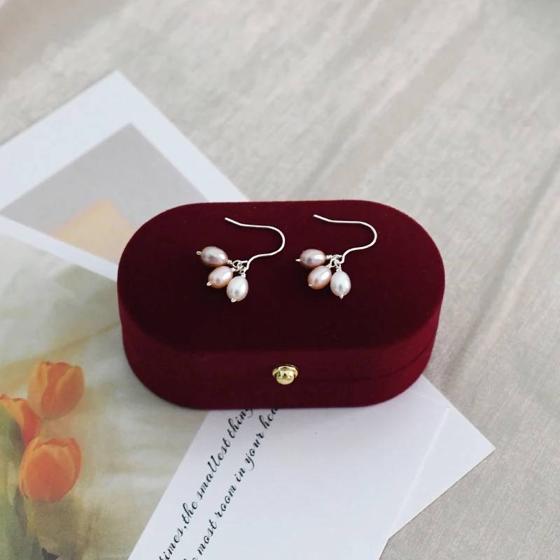Designer Freshwater Pearl Triple Drop Earrings - Brands N More