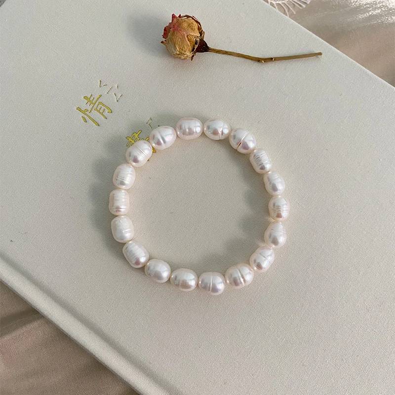 Genuine White Freshwater Pearl Beaded Bracelet - Brands N More