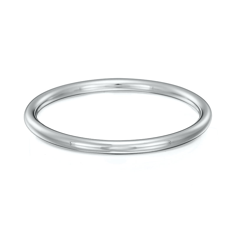 18ct Heavy 925 Sterling Silver Plated Classic Solid Golf Bangle - Brands N More