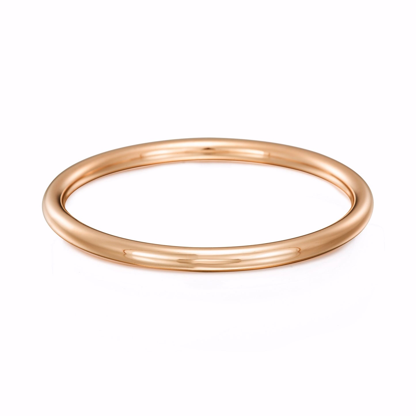 18ct Heavy Rose Gold Plated Classic Heavy & Solid Golf Bangle - USA Made - Brands N More