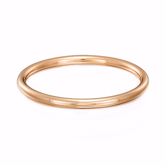 18ct Heavy Rose Gold Plated Classic Heavy & Solid Golf Bangle - USA Made - Brands N More