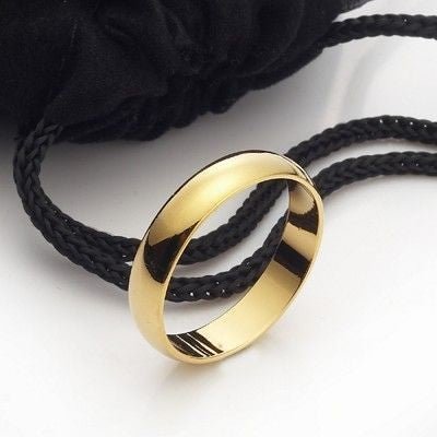 18ct Heavy Yellow Gold Plated Men's 5mm Band Ring - USA MADE - Brands N More