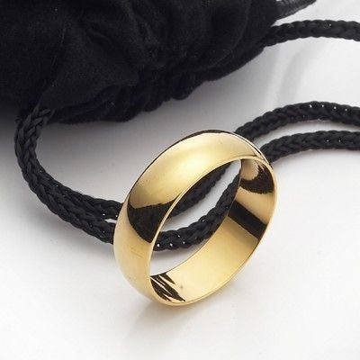 18ct Heavy Yellow Gold Plated Men's 6mm Band Ring - USA MADE - Brands N More