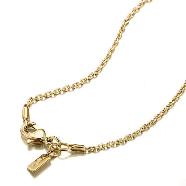 18ct Yellow Gold Plated Anchor Chain Necklace - USA Made - Brands N More