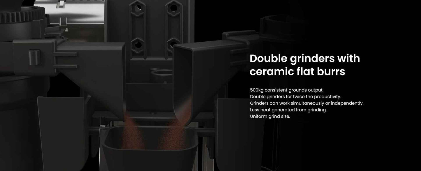Office Coffee Machine - Dr Coffee F22 Automatic Dual Grinder for Perfect Brews