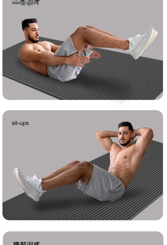 20Mm Thick Shock-Absorbing Yoga Mat - Sports & Fitness > Exercise Gym Pilates