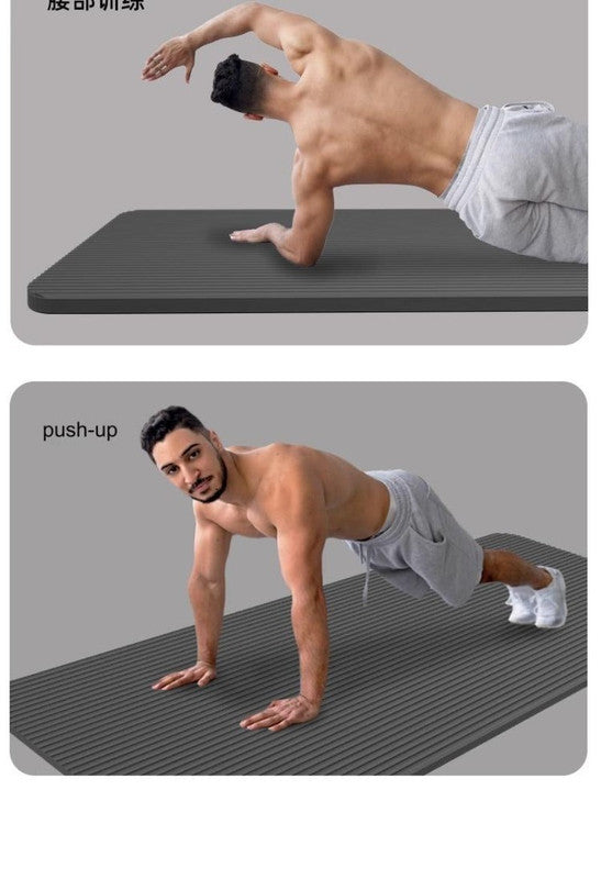 20Mm Thick Shock-Absorbing Yoga Mat - Sports & Fitness > Exercise Gym Pilates