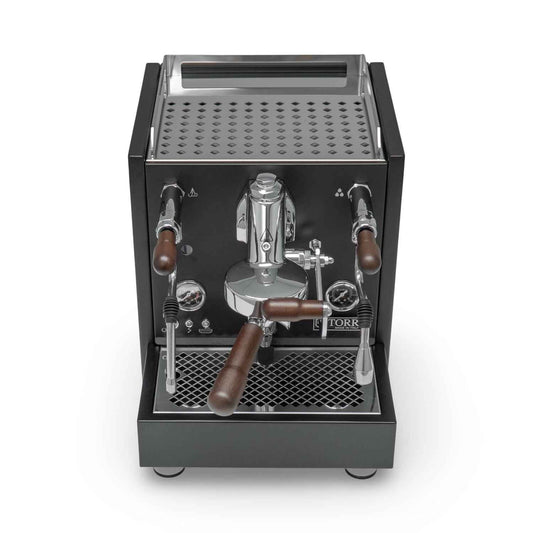 Torre Teresina RS Coffee Machine - Elegant Matte Black Wood Coffee Maker - Sip N Smile Australia 