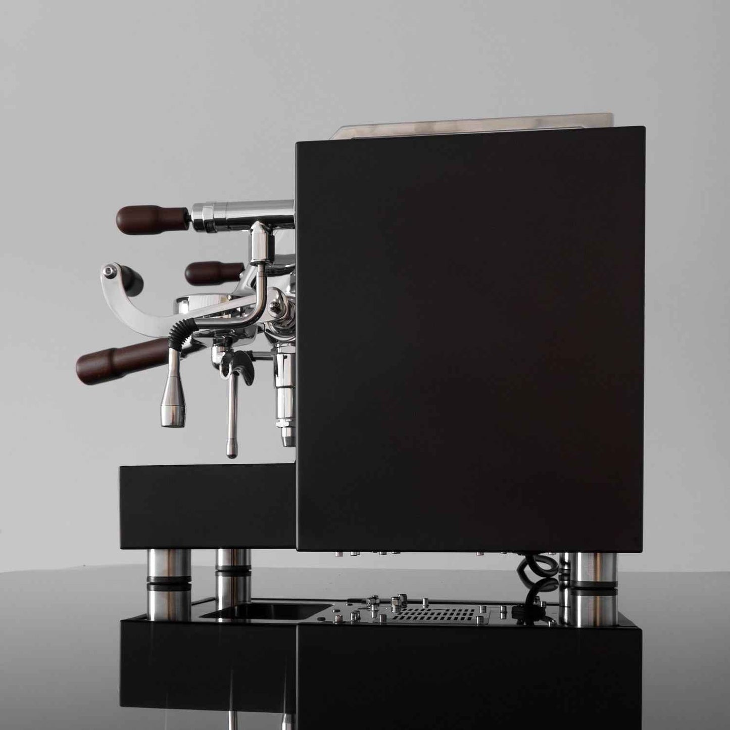 Torre Teresina RS Coffee Machine - Elegant Matte Black Wood Coffee Maker - Sip N Smile Australia 