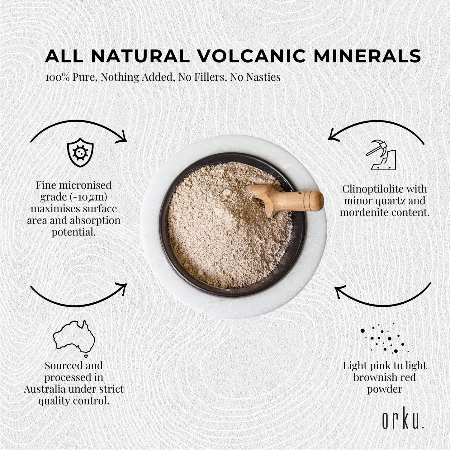 800g Pure Micronised Zeolite Powder Mineral Tub - Micronized Volcamin - Health & Beauty > Nutrition Supplements Vitamins