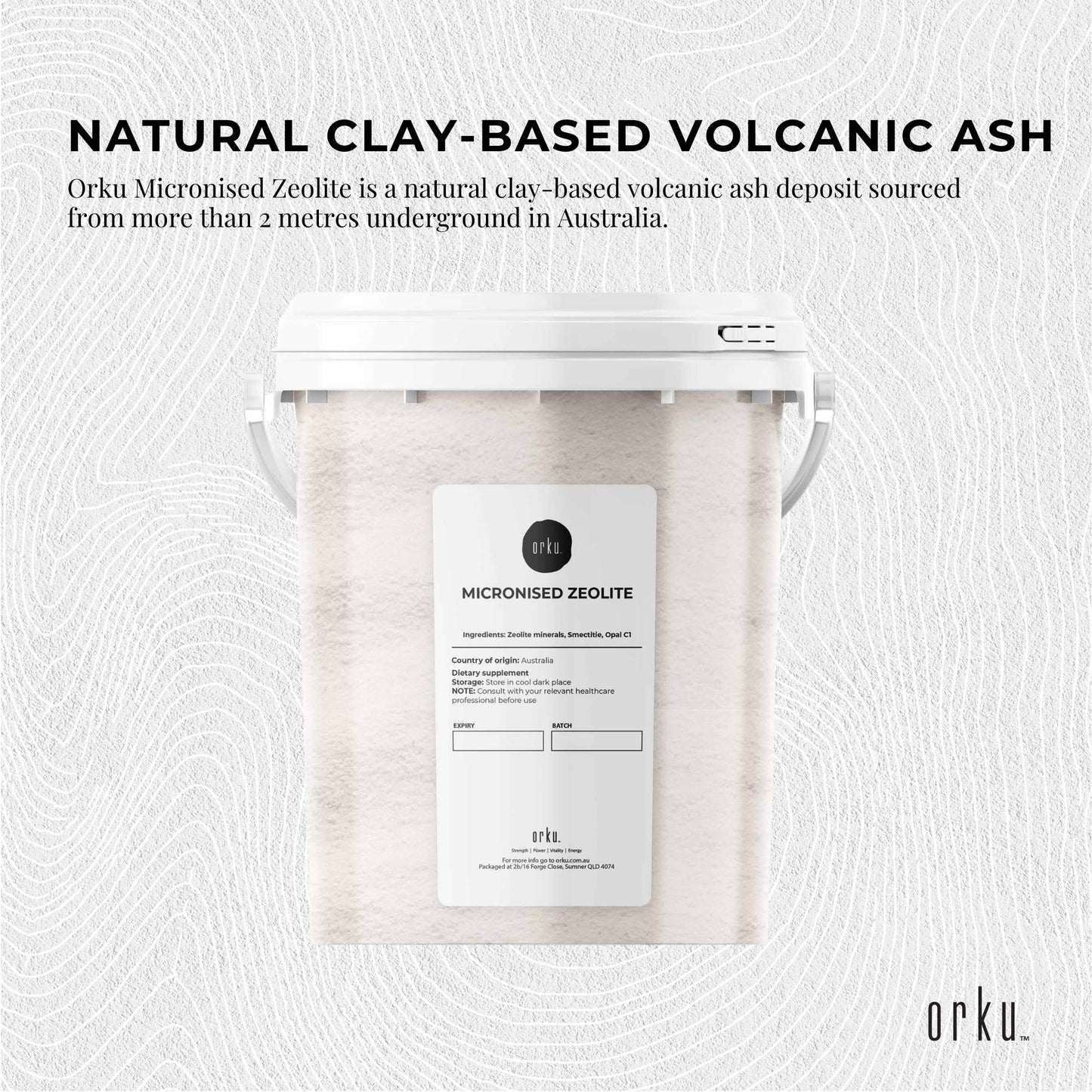 800g Pure Micronised Zeolite Powder Mineral Tub - Micronized Volcamin - Health & Beauty > Nutrition Supplements Vitamins