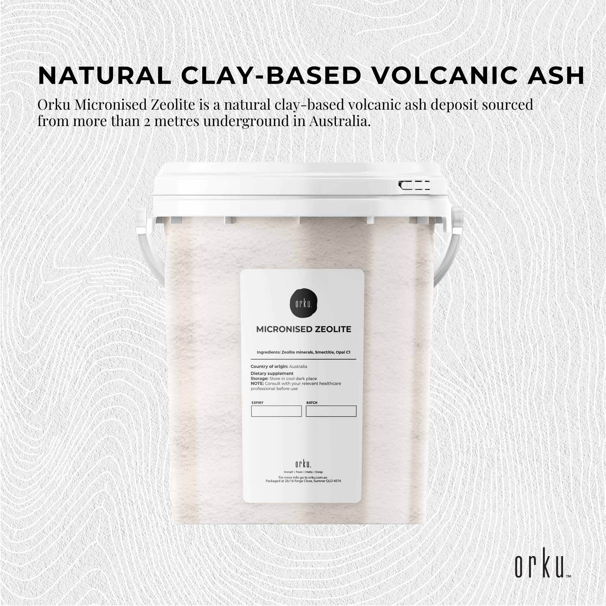 800g Pure Micronised Zeolite Powder Mineral Tub - Micronized Volcamin - Health & Beauty > Nutrition Supplements Vitamins