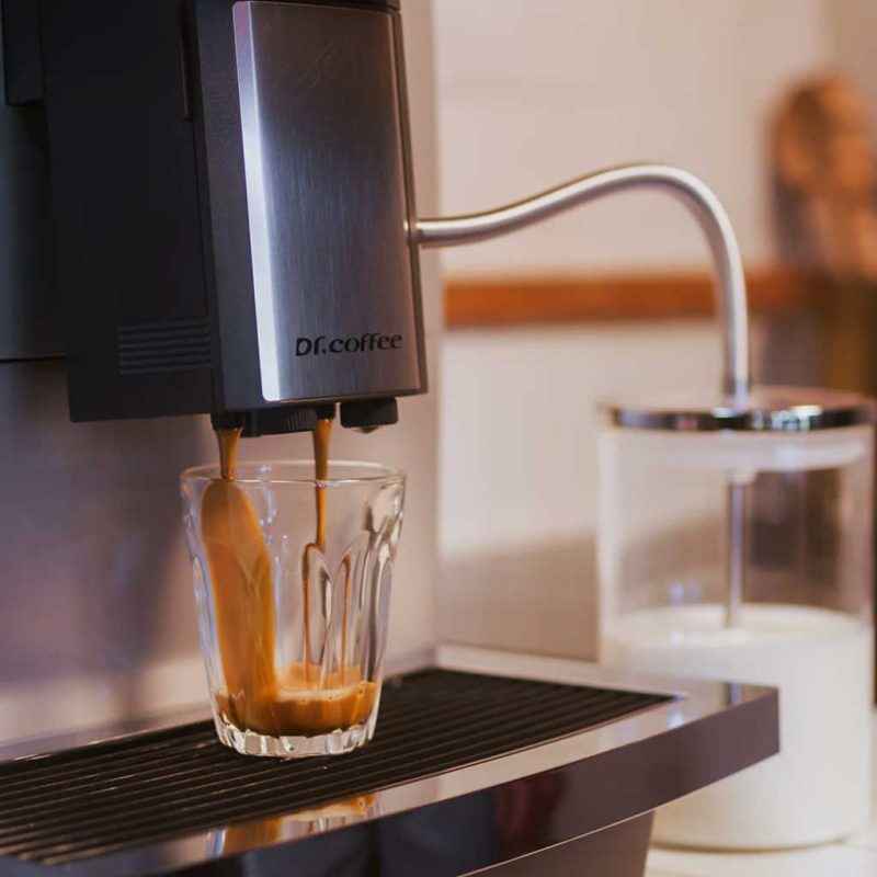Office coffee machine Dr Coffee F10 front view - fully automatic commercial
