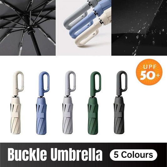 Automatic Folding UV Protection Umbrella Unisex Dual Purpose Rain Sun - Blue - Home & Garden > Shading Umbrellas
