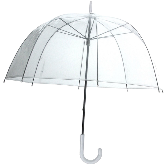 Birdcage Clear Dome Umbrella Wedding Rain Transparent Parasol Manual Bird Cage - Fashion > Women’s Accessories