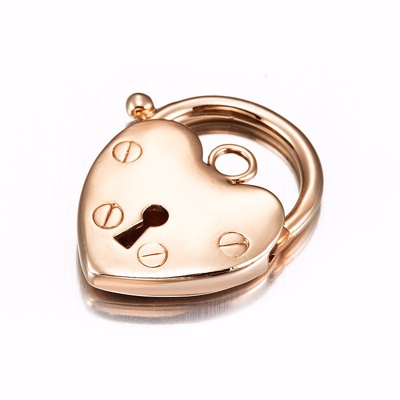 Classic 18ct Heavy Rose Gold Plated Plain Heart Locket - USA Made - Brands N More