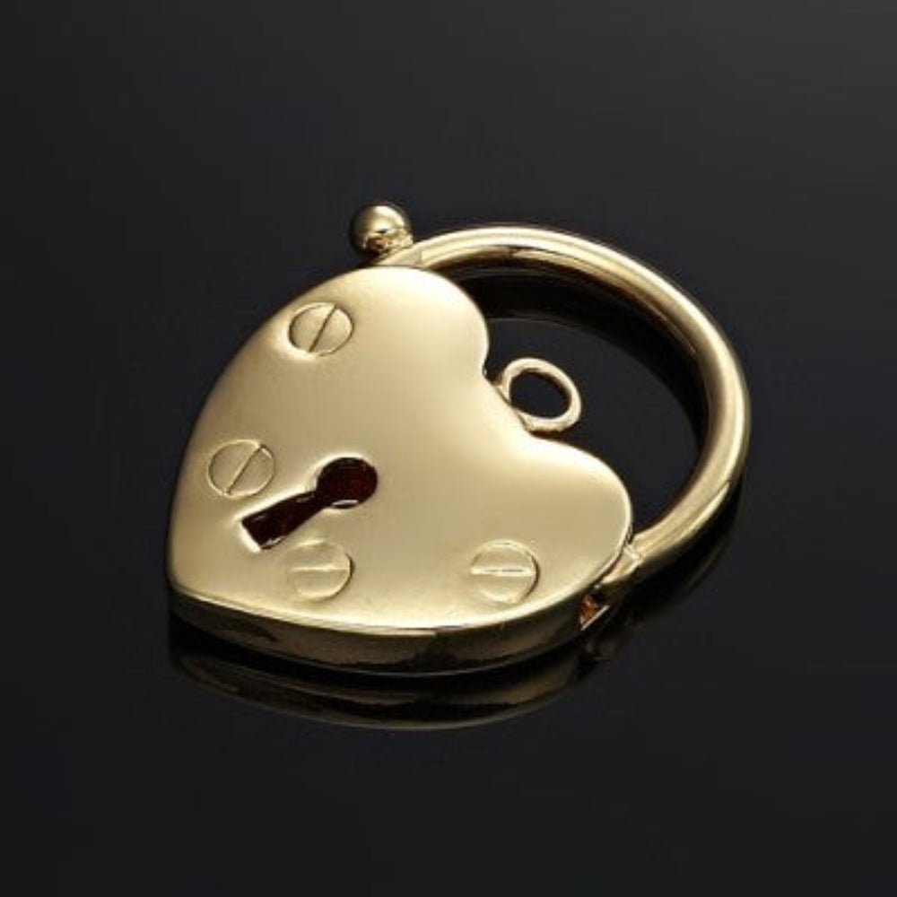 Classic 18ct Heavy Yellow Gold Plated Plain Heart Locket - USA Made - Brands N More