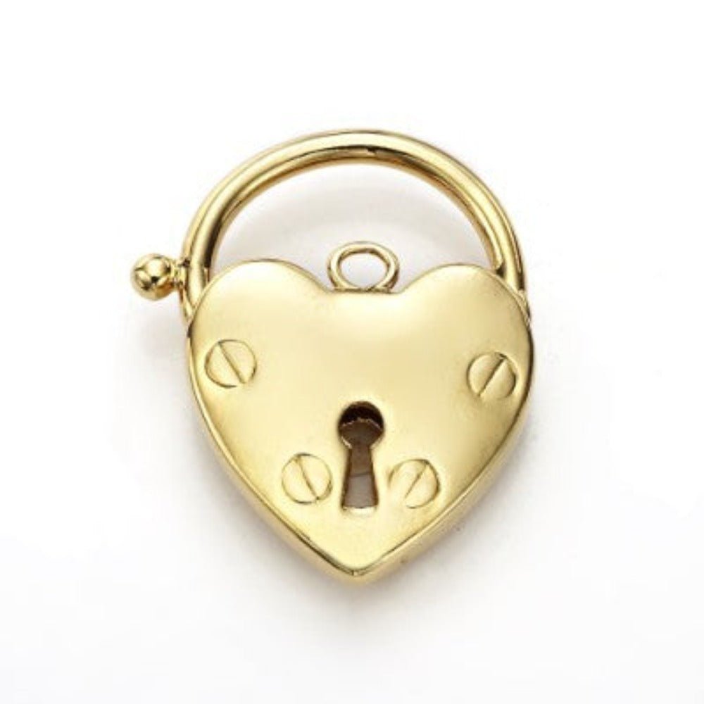 Classic 18ct Heavy Yellow Gold Plated Plain Heart Locket - USA Made - Brands N More