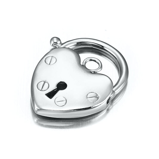 Classic 925 Sterling Silver Plated Plain Heart Locket - LPs - S - Brands N More