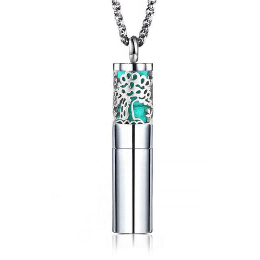 Designer Tree Perfume Essential Oil Locket Bottle Necklace - Brands N More