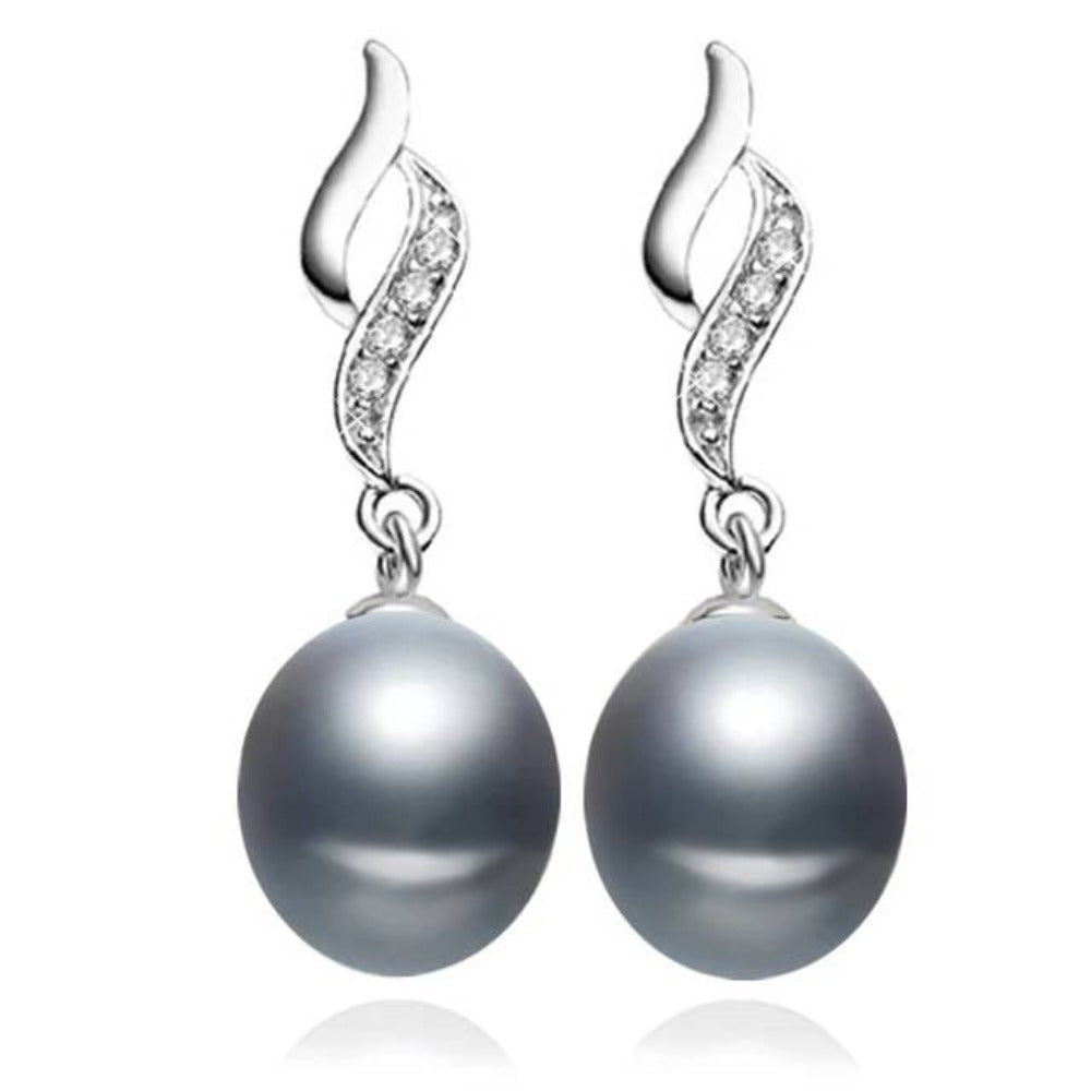 Eternal Drop Earrings Made With Genuine Freshwater Pearls - Brands N More
