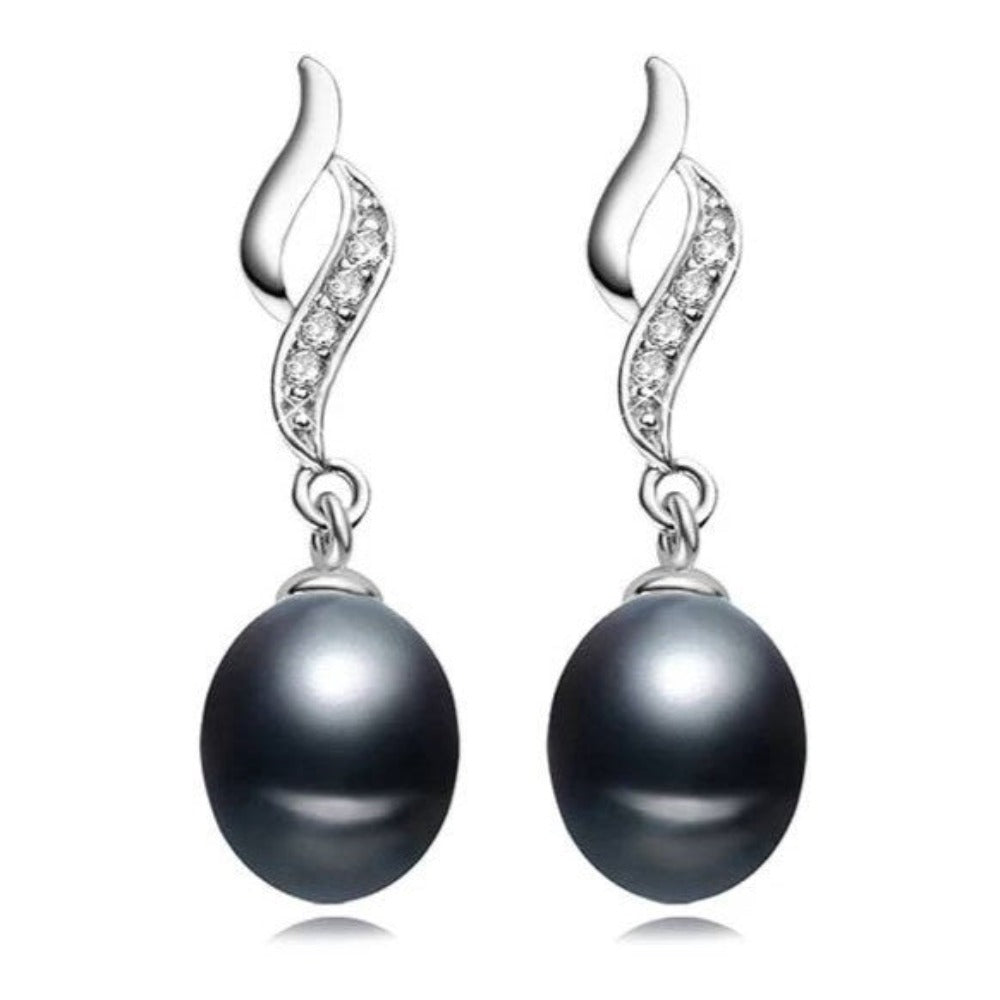 Eternal Drop Earrings Made With Genuine Freshwater Pearls - Brands N More