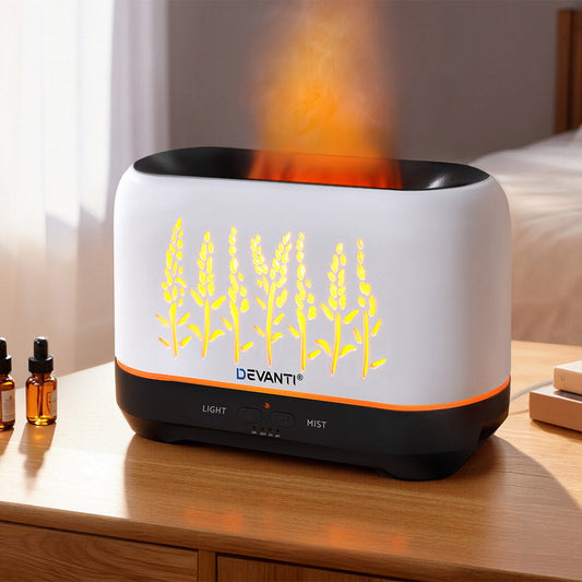 Flame Effect Essential Oil Diffuser with Ultrasonic Smooth Mist
