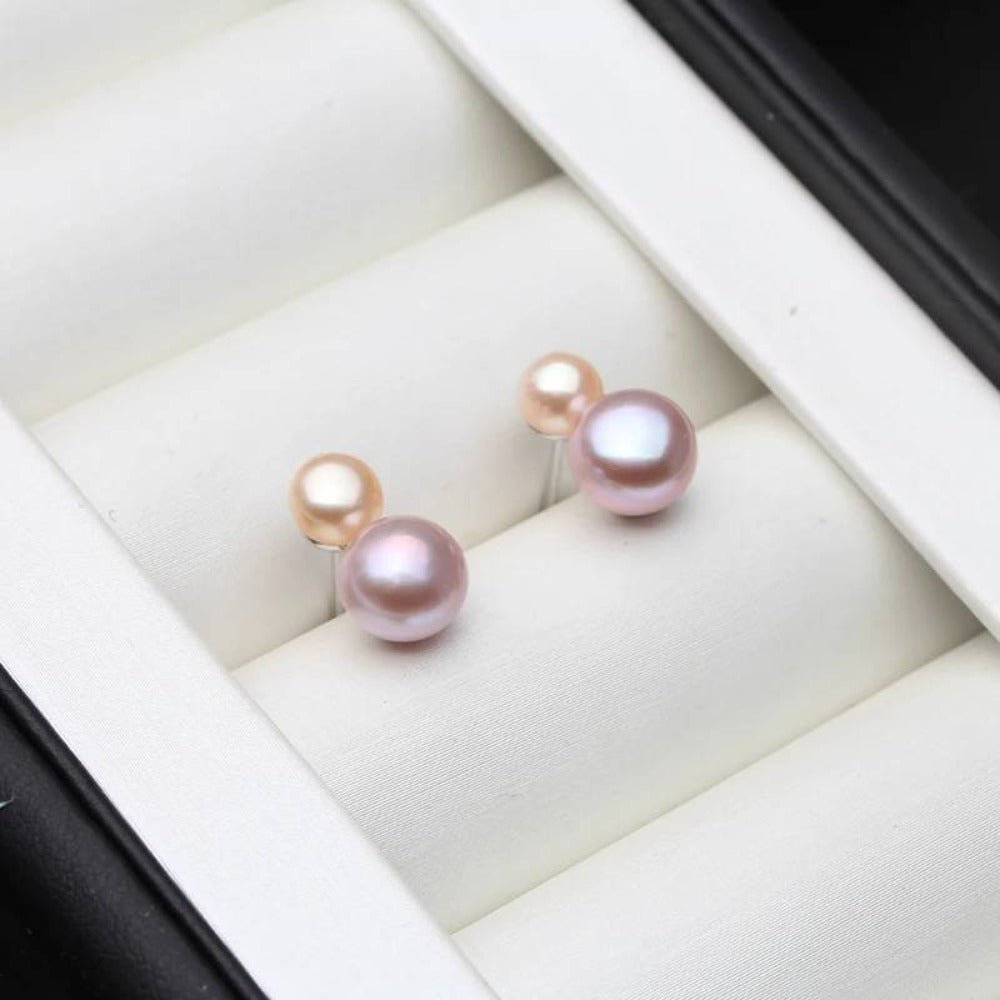 Genuine Freshwater Pearl Double Drop Earrings - Brands N More