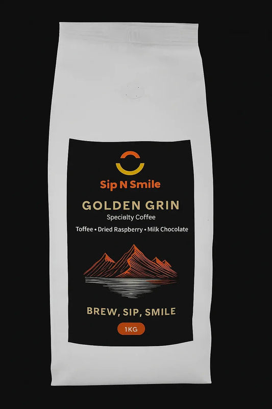 Golden Grin Specialty Coffee 1Kg | Sip N Smile - Specialty Coffee Beans-Brands N More