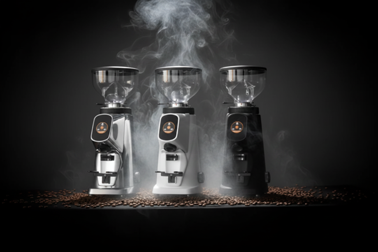 Grinders Banner with Coffee Beans