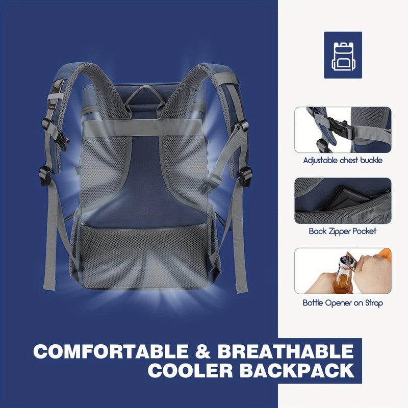 Insulated Sports Backpack 35-Can Blue - Home & Garden > Travel Backpacks