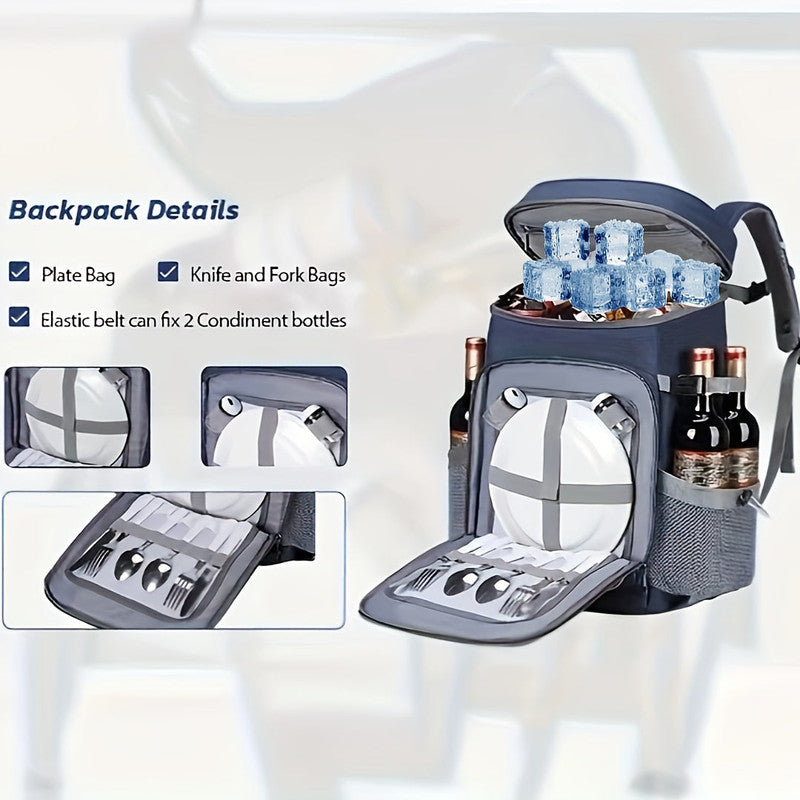 Insulated Sports Backpack 35-Can Blue - Home & Garden > Travel Backpacks