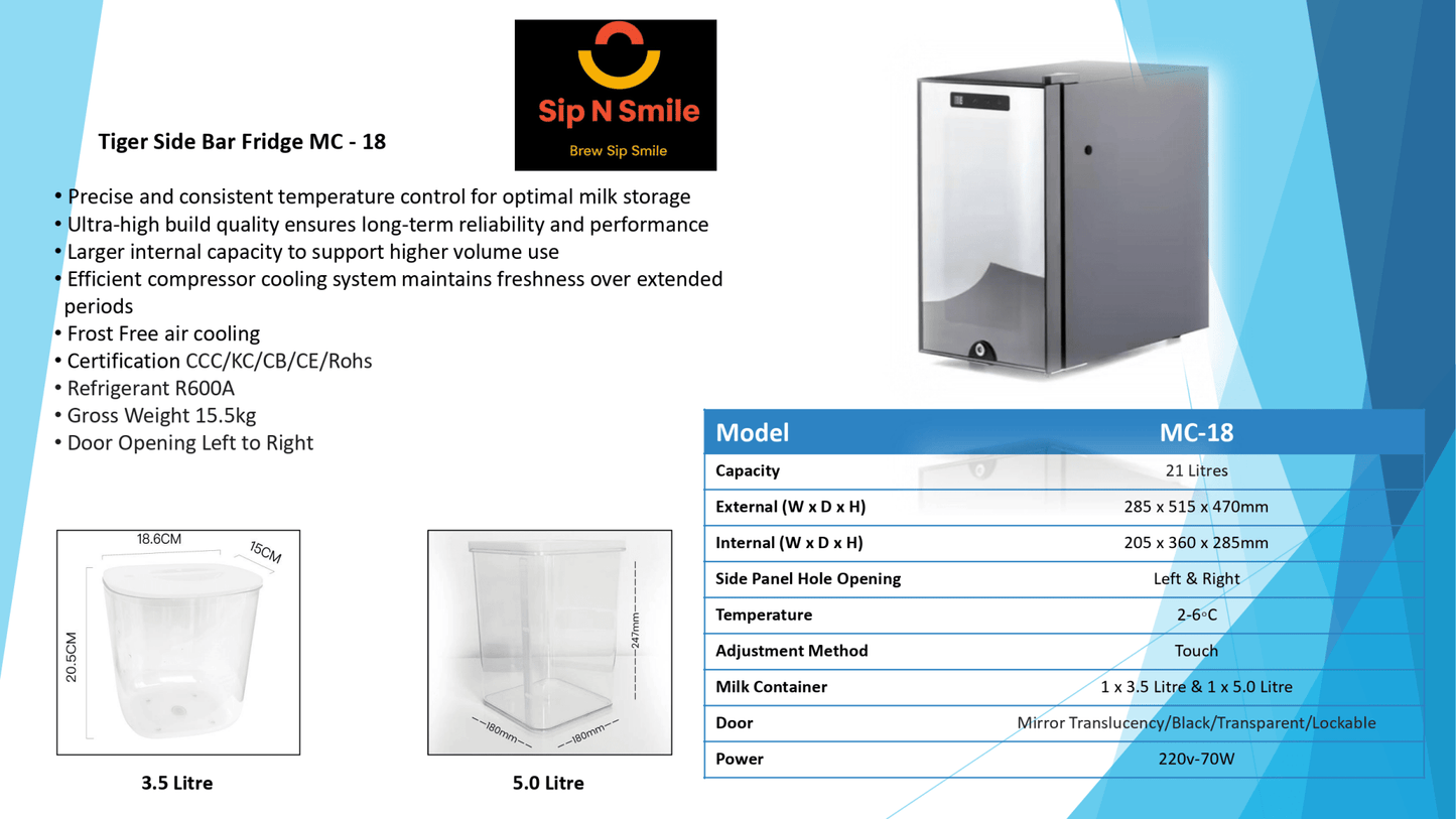 Jetinno JL30 Fully Automatic Coffee Machine with MC18 Milk Cooler - Commercial Coffee Machine-Brands N More