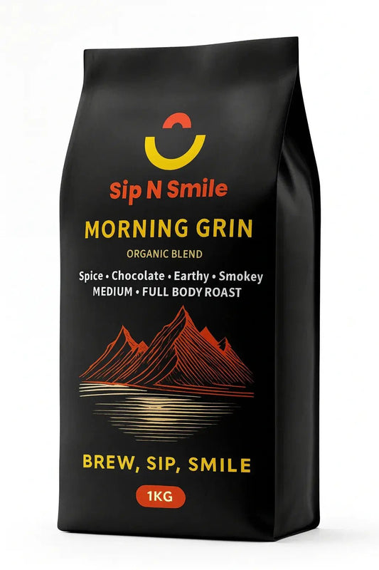 Morning Grin Organic Coffee | Sip N Smile - Specialty Coffee Beans-Brands N More