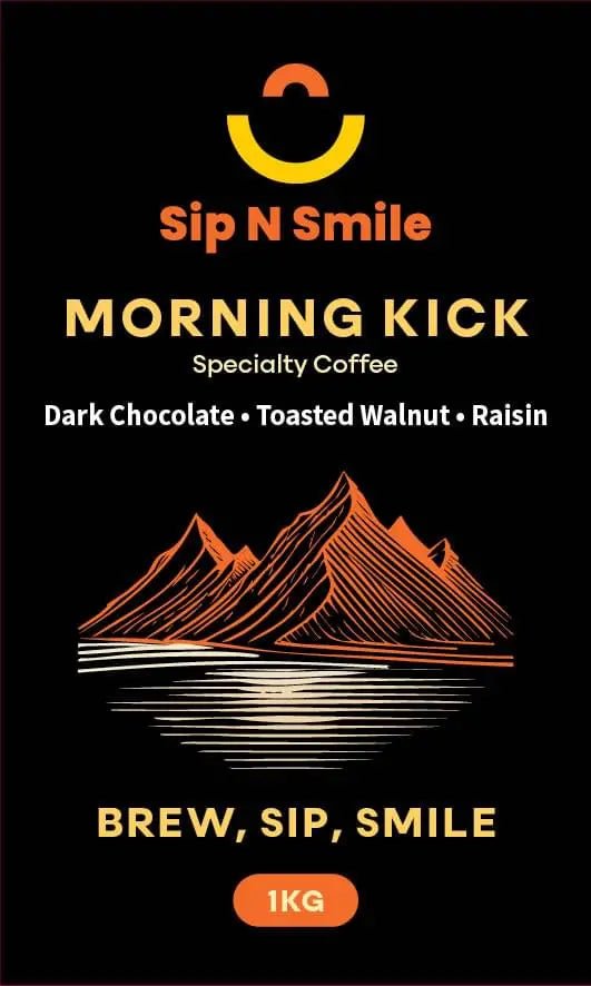 Morning Kick Specialty Coffee 1kg | Sip N Smile - Specialty Coffee Beans-Brands N More