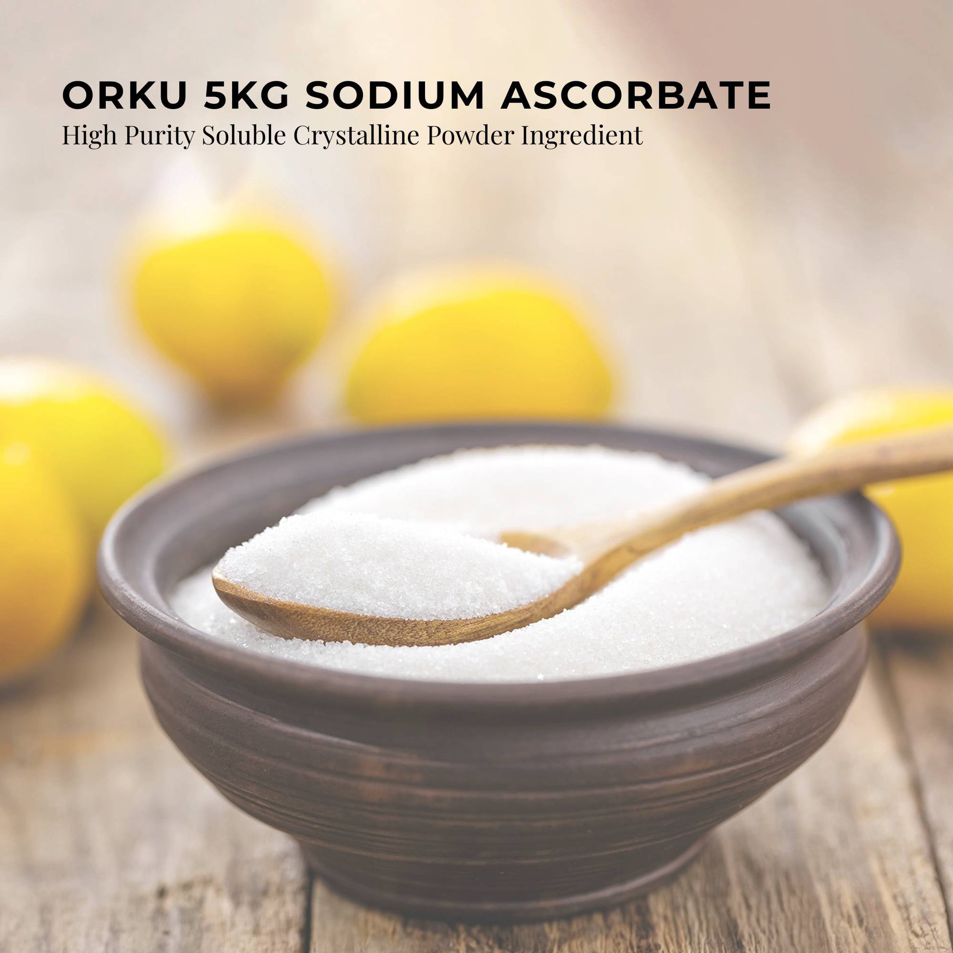 Orku 400g Sodium Ascorbate - High Purity Soluble Crystalline Powder Ingredient - Health & Beauty > Nutrition