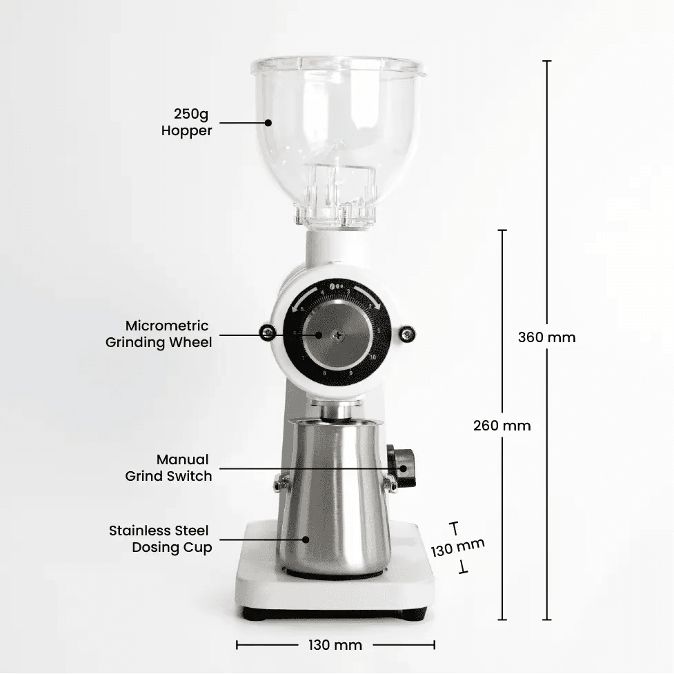 Precision Coffee Grinder - GS30 High-Performance Burr Mill for Perfectly Ground Espresso - Coffee Grinder-Brands N More
