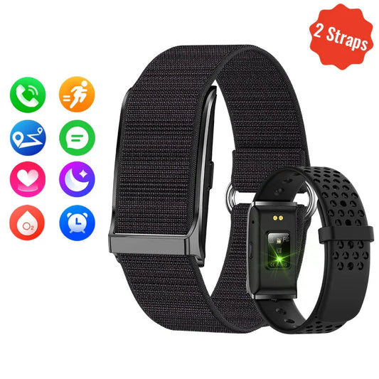 Smart Fitness Bracelet with 24H Heart Rate Black - Sports & > Exercise Gym Equipment Accessories