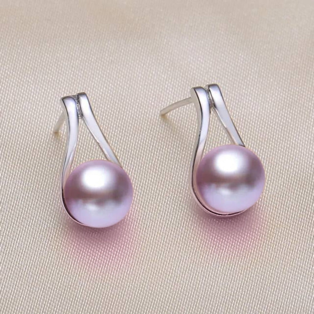 Stunning French Hook Drop Earrings made with Genuine Freshwater Pearls - Brands N More