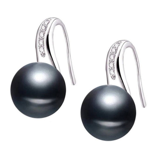 Stunning French Hook Drop Earrings made with Genuine Freshwater Pearls - Brands N More
