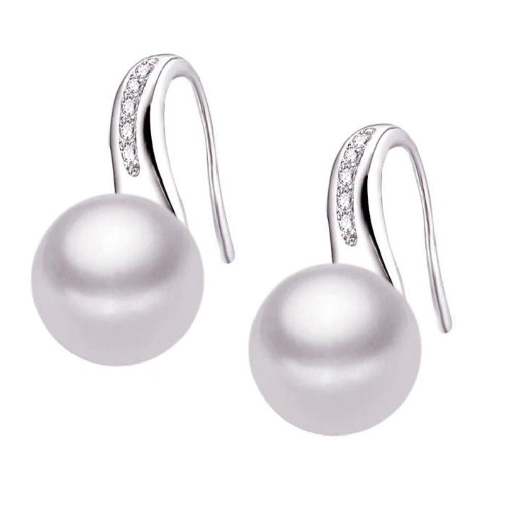 Stunning French Hook Drop Earrings made with Genuine Freshwater Pearls - Brands N More