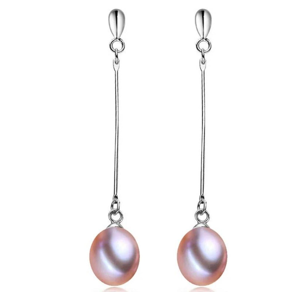 Stunning Genuine Freshwater Pearl Dangle Earrings - Brands N More
