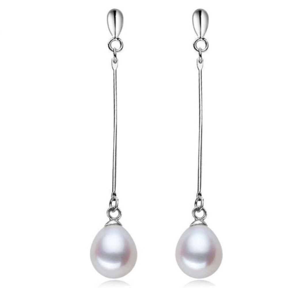 Stunning Genuine Freshwater Pearl Dangle Earrings - Brands N More
