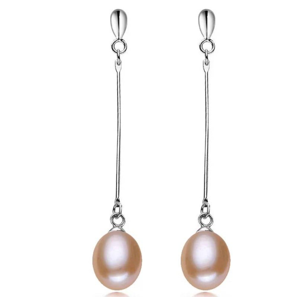 Stunning Genuine Freshwater Pearl Dangle Earrings - Brands N More