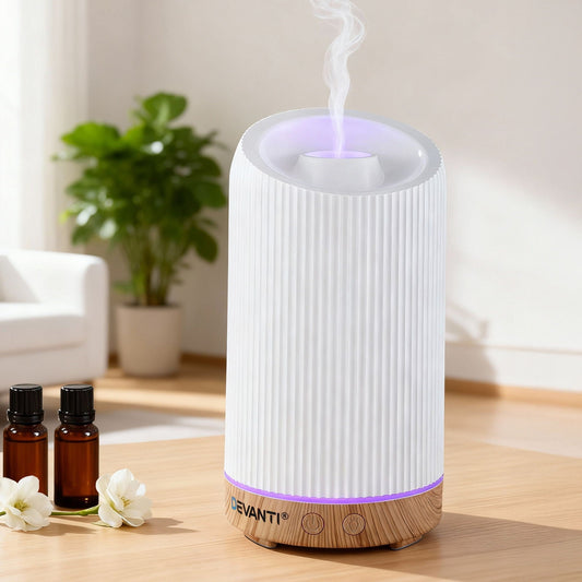 Ultrasonic Aroma Diffuser with Vertical Striped Design